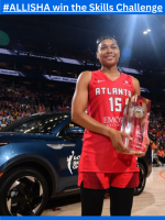 The first #WNBA player EVER to win the Skills Challenge AND the 3-Point Contest