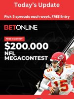 Pick 5 spreads each week FREE Entry