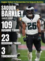 Eagles' Debut To Remember For Saquon Barkley
